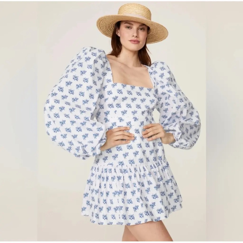 Caroline Constas puff sleeve mini dress